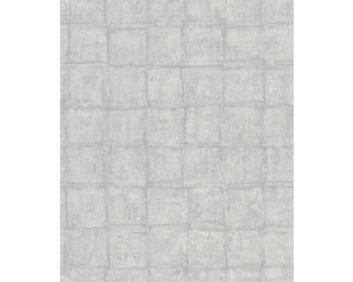 Papier peint intissé 33971 Botanica aspect carrelage gris Papier peint avec motif de briques en béton