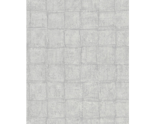 Papier peint intissé 33971 Botanica aspect carrelage gris