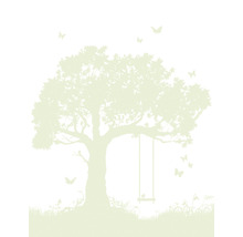 Fototapete Vlies 45879 Kids Walls Baum mit Schaukel grün 4-tlg. 270 x 212 cm