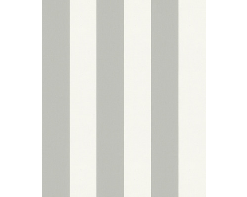 Papier peint intissé 82264 Kids Walls rayures gris blanc