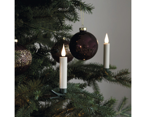 Lot de 10 éclairages de sapin LED sans fil Konstsmide couleur d'éclairage blanc chaud avec minuterie et télécommande Lot de 10 éclairages de sapin LED sans fil Konstsmide couleur d'éclairage blanc chaud avec minuterie et télécommande