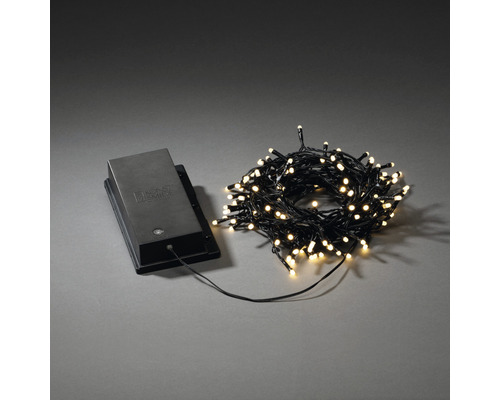 Guirlande lumineuse à piles avec LED blanc chaud