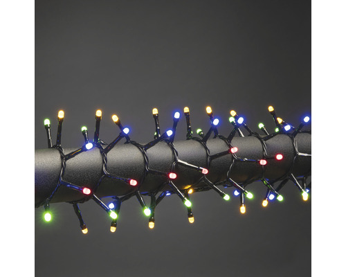 Guirlande lumineuse sapin de Noël Konstsmide micro LED Compactlights 600 LED couleur d'éclairage multicolore