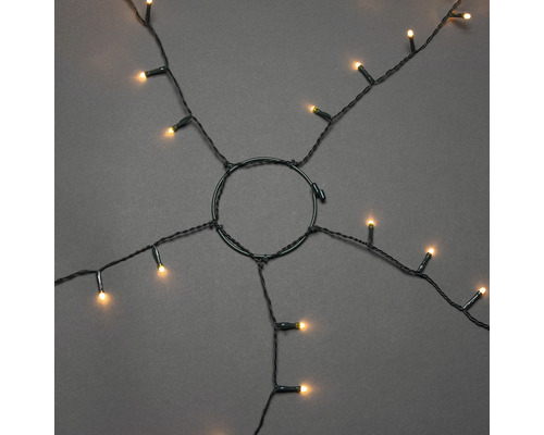 Guirlande lumineuse avec anneau pour sapin de Noël