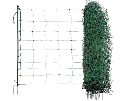 Kit clôture Kerbl OviNet pointe double 50 m x 90 cm vert