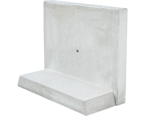 Winkelstütze Sichtbeton grau 100 x 12 x 55 cm Fußtiefe = 30 cm-0