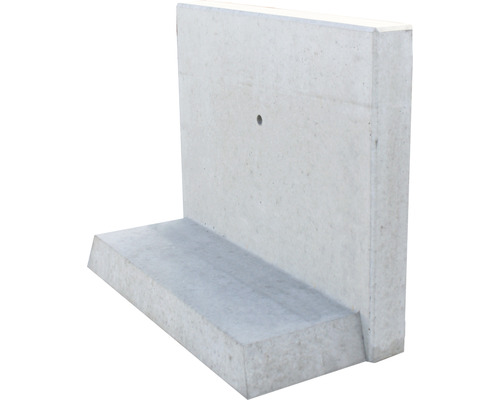 Winkelstütze Sichtbeton grau 100 x 12 x 80 cm Fußtiefe = 45 cm-0