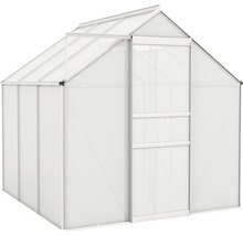 Serre Vitavia Comet 3800 panneaux alvéolés 4 mm fondation comprise 195x195 cm alu-thumb-1