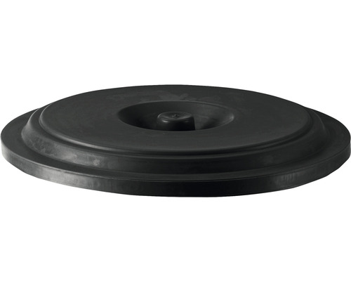 Couvercle de poubelle noir en plastique