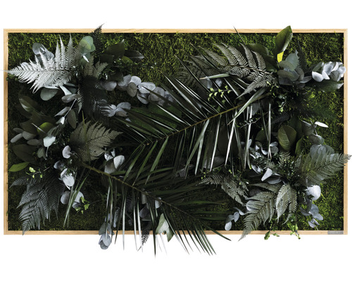 Tableau végétal jungle chêne 100x60 cm