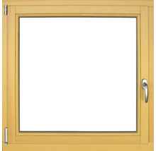 Fenêtre en bois 1 vantail ARON Renova pin laqué S10 osier 1200x1200 mm tirant gauche-thumb-0