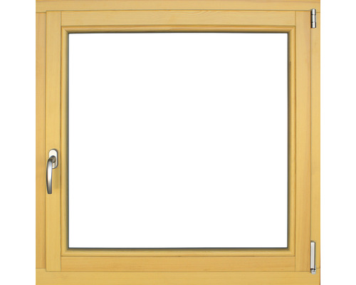 Fenêtre en bois 1 vantail ARON Renova pin laqué S10 osier 900x1000 mm tirant droit