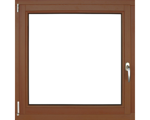 Fenêtre en bois 1 vantail ARON Renova pin laqué S30 châtaignier 900x1200 mm tirant gauche