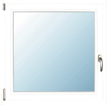 ARON Renova Holzfenster Kiefer lackiert weiß (RAL 9016) 1000x1000 mm DIN Links-thumb-0