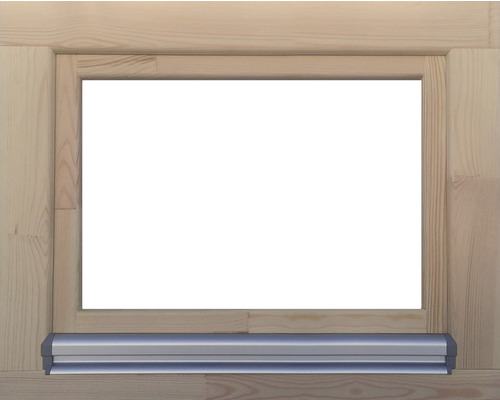 Fenêtre d'abri de jardin pin apprêté 800x600 mm tirant gauche