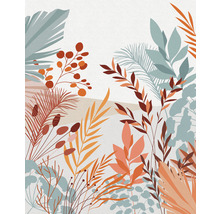 Dekorative Illustration verschiedener Pflanzenarten