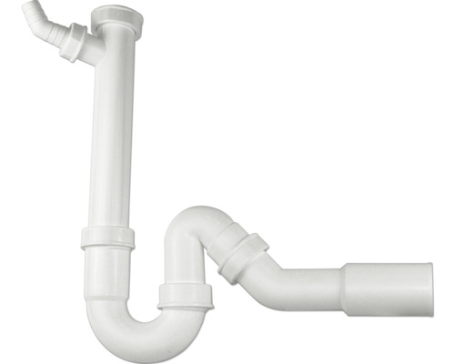 Siphon tubulaire Blanco pour évier 1 1/2 x 50 mm blanc 137267