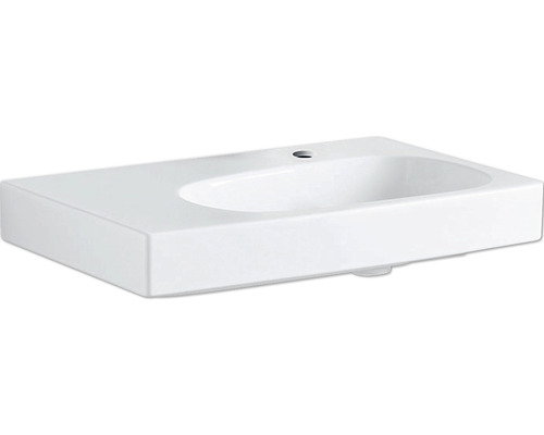Vasque GEBERIT Citterio tablette à gauche 75 x 50 cm blanc KeraTect® vernis spécial 500546011