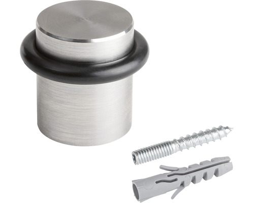 Türstopper aus Edelstahl mit Schraube und Dübel