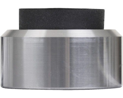 Werkzeugaufnahme aus Metall mit schwarzem Block