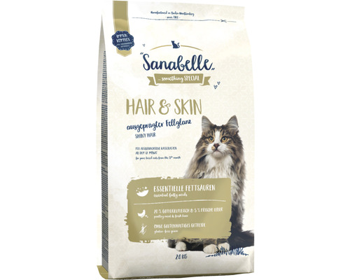 Croquettes pour chats Sanabelle Hair & Skin 2 kg