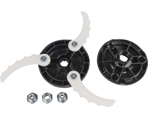 Jeu de couteaux en plastique pour coupe-bordures, matériel de fixation inclus