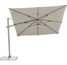 Parasol rectangulaire déporté avec pied