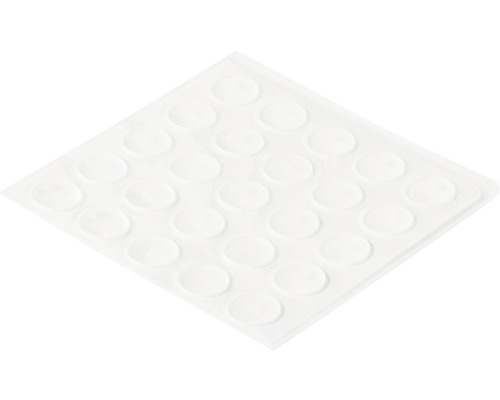 Blatt mit transparenten Möbelpuffern