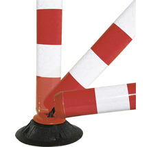 Cylindre de signalisation cylindre basculant praticable plastique blanc/rouge 460 mm