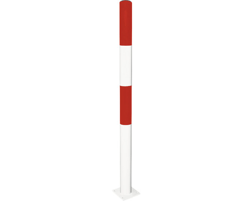 Poteau de guidage en acier blanc/rouge 1000 mm