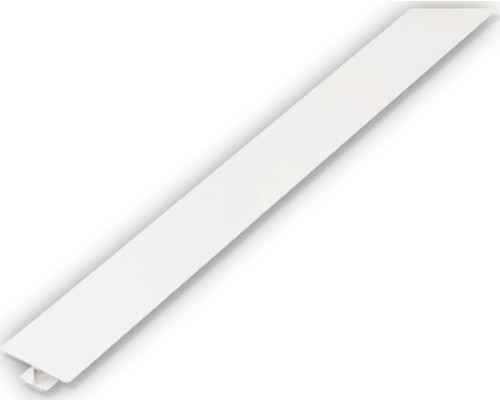 Profilé en H PVC blanc 25x6x1 mm, 2m