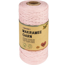 Bobine de fil macramé rose d''une longueur de 100 mètres