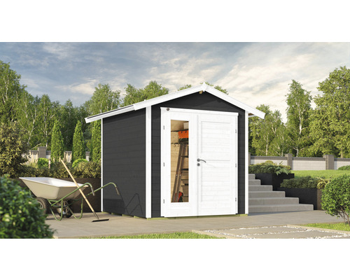 Abri de jardin weka 224 A taille 1 avec plancher 260 x 233 cm anthracite Abri de jardin weka 224 A taille 1 avec plancher 260 x 233 cm anthracite