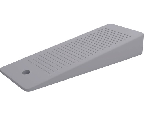 Butoir de porte gris en caoutchouc avec rainures