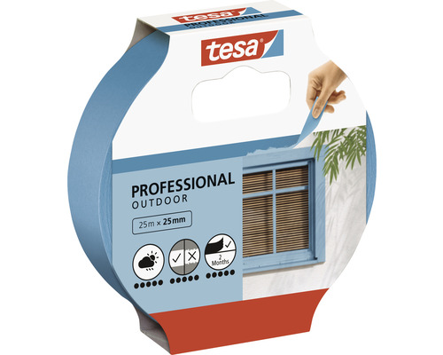 Tesa Professional Outdoor Malerkrepp Klebeband 25m x 25mm