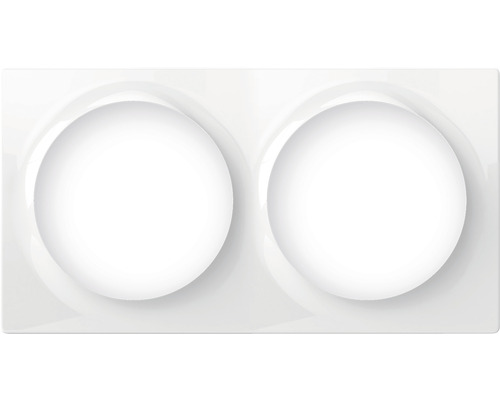 Plaque de finition double Fibaro blanc pour appareils de la série Walli accessoire