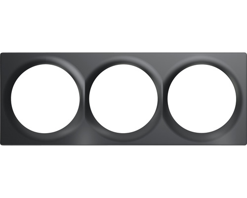 Fibaro 3-fach Abdeckplatte schwarz für Geräte der Walli-Serie Zubehörteil