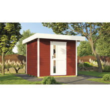 Gartenhaus weka DH 172 Gr. 1 inkl. Fußboden 275 x 314 cm rot