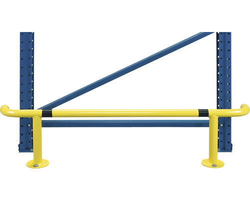 Rammschutzbügel für Regalanlagen Stahl gelb/schwarz 1250x300 mm