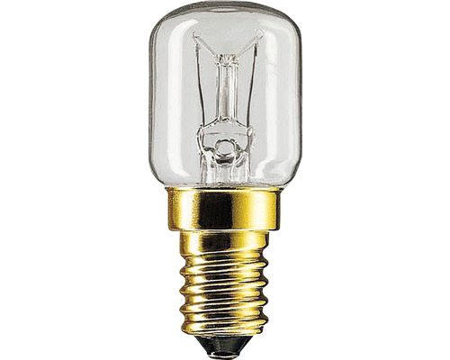 Ampoule pour four T25 E14/40W transparent 300 lm 2700 K blanc chaud jusqu'à 300°