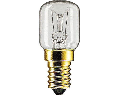 Ampoule pour four T25 E14/40W transparent 300 lm 2700 K blanc chaud jusqu'à 300° Ampoule E14