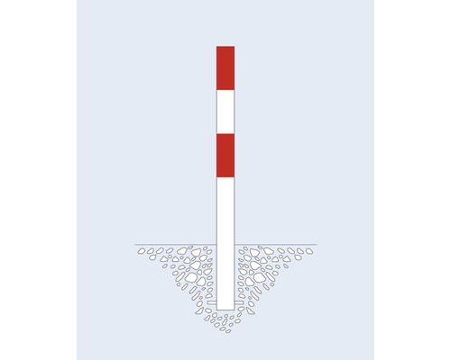 Leitpfosten zur Strassenbegrenzung