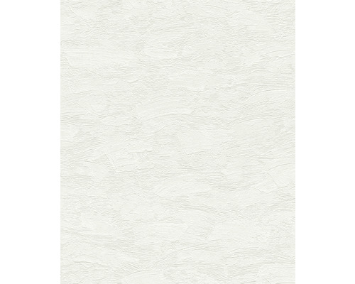 Papier peint intissé 102604 Wallton Uni blanc Papier peint structuré avec aspect crépi