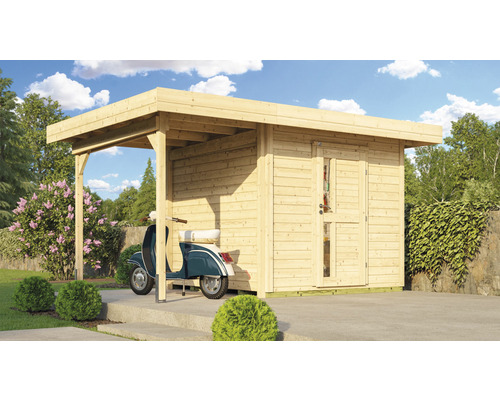 Abri de jardin weka DH 172 A taille 2 avec plancher 430 x 375 cm naturel Abri de jardin weka DH 172 A taille 2 avec plancher 430 x 375 cm naturel