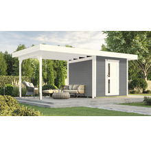 Gartenhaus weka DH 172 B Gr. 1 inkl. Fußboden 575 x 314 cm grau