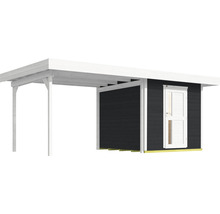 Holzgartenhaus mit Carport