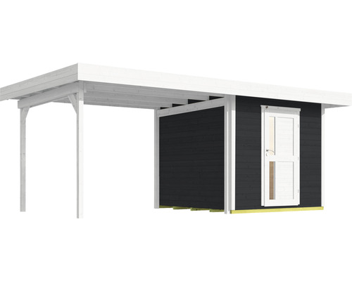 Abri de jardin en bois avec carport