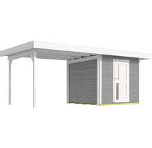Holzgartenhaus mit Carport