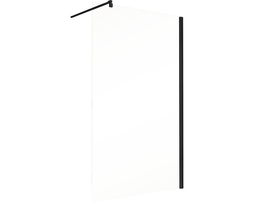 Paroi de douche en verre avec barre de stabilisation