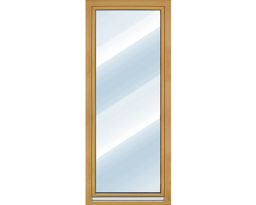 Holztür mit Glaseinsatz